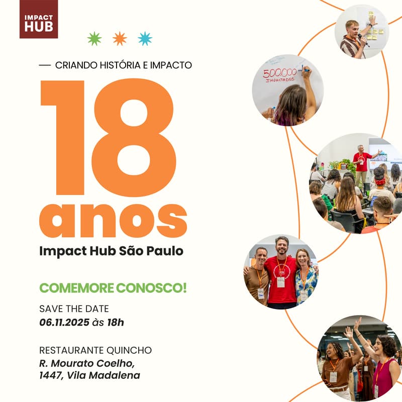 Cover Image for Celebração -  18 anos Impact Hub São Paulo