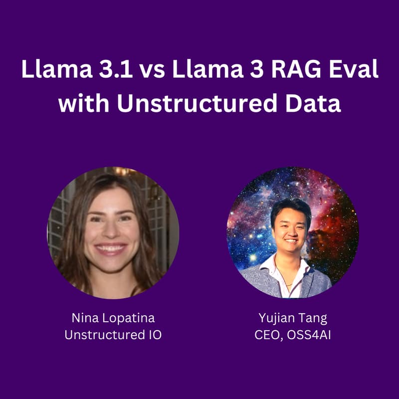 Cover Image for Llama 3.1 vs Llama 3 for RAG performance on Unstructured Data