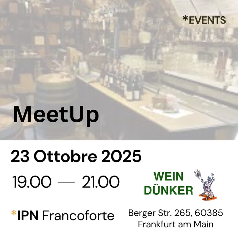 Cover Image for IPN MeetUp - Francoforte