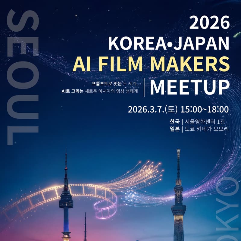 Cover Image for KOREA•JAPAN                 AI FILM MAKERS  MEETUP 2026