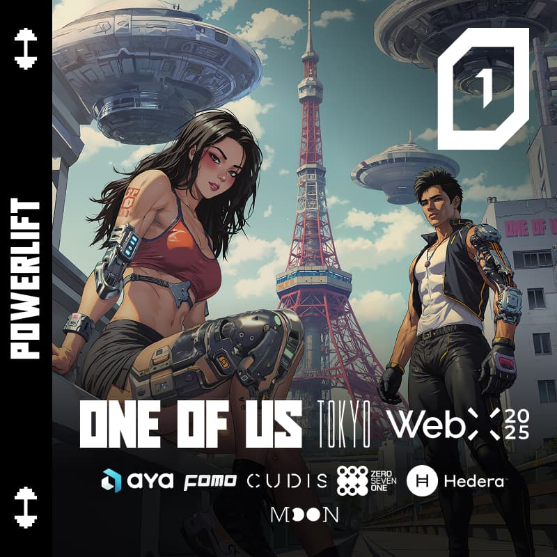 Cover Image for ONE OF US Lift & Coffee // Aya, Cudis, Hedera, 071Labs, Moonring & FOMO Magazine