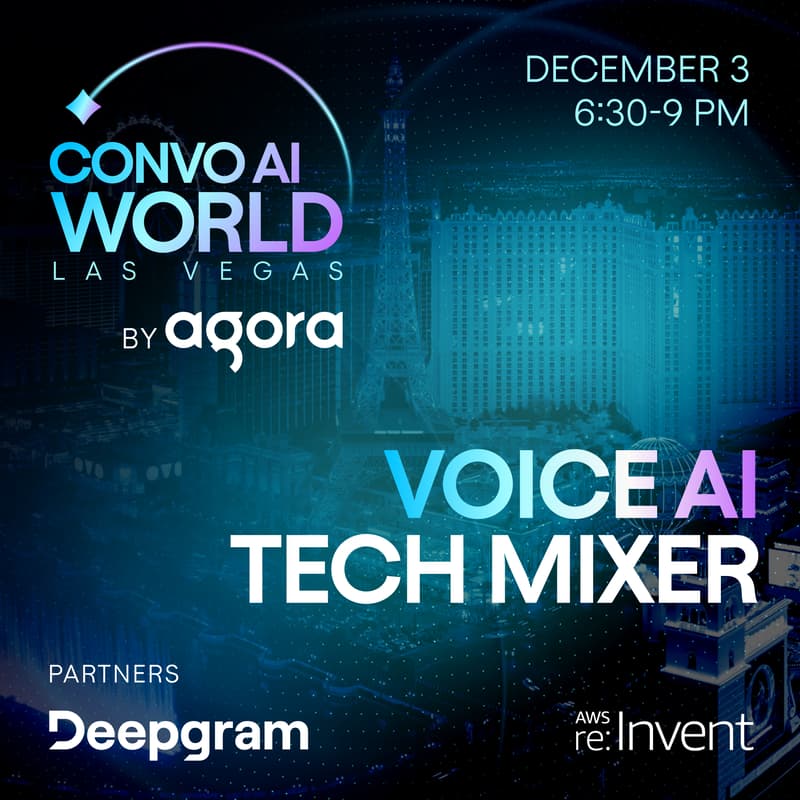 Cover Image for Voice AI Tech Mixer at AWS re:Invent