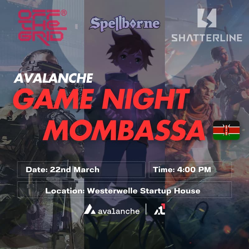 Cover Image for Avalanche Game Night - Mombassa