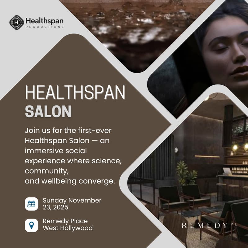 Cover Image for Healthspan Salon: Remedy Place — A Longevity Experience