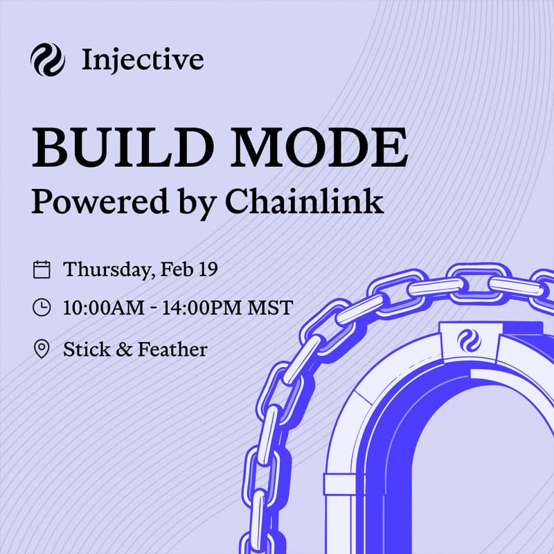 Cover Image for INJECTIVE: BUILD MODE - POWERED BY CHAINLINK