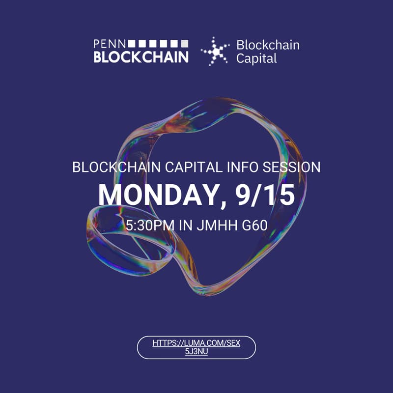 Cover Image for Blockchain Capital Info Session