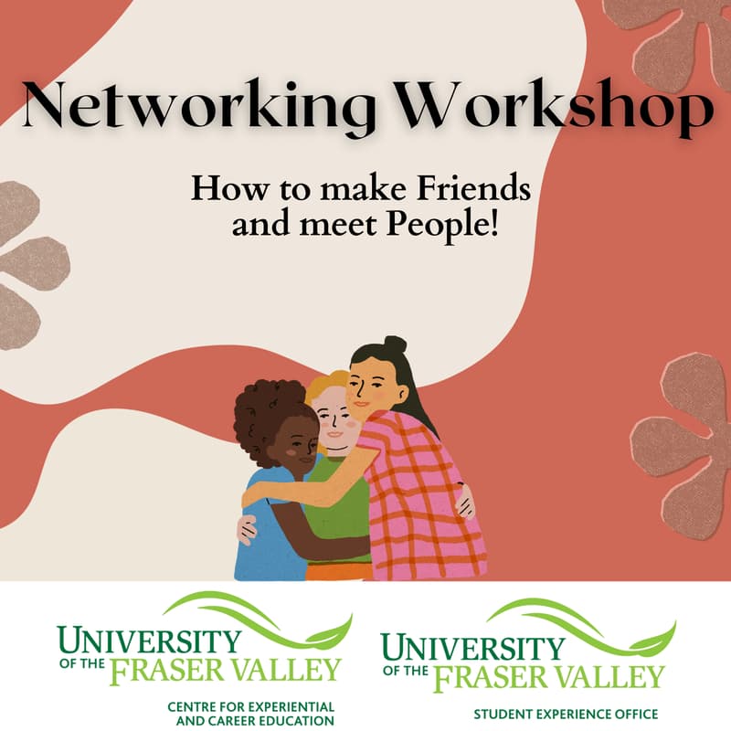 Cover Image for Networking Workshop: How to make friends  and meet people