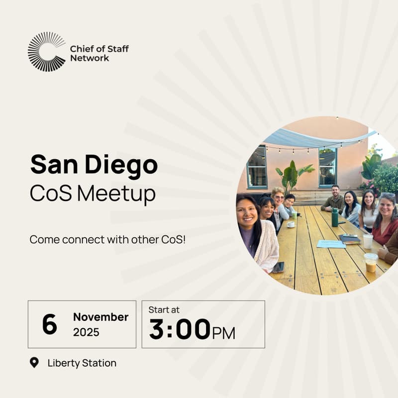 Cover Image for CoS San Diego Meetup (Thu November 6)