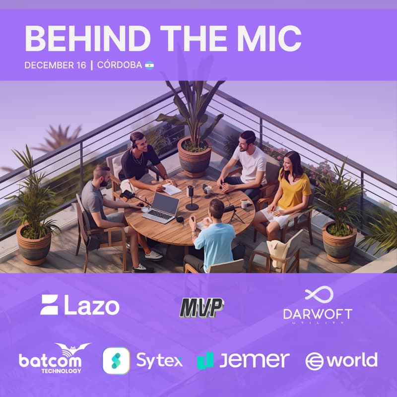 Cover Image for Behind the mic. Around the table by Lazo & MVP