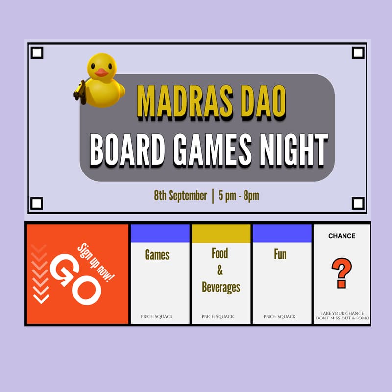 Cover Image for MadrasDAO Board Games Night