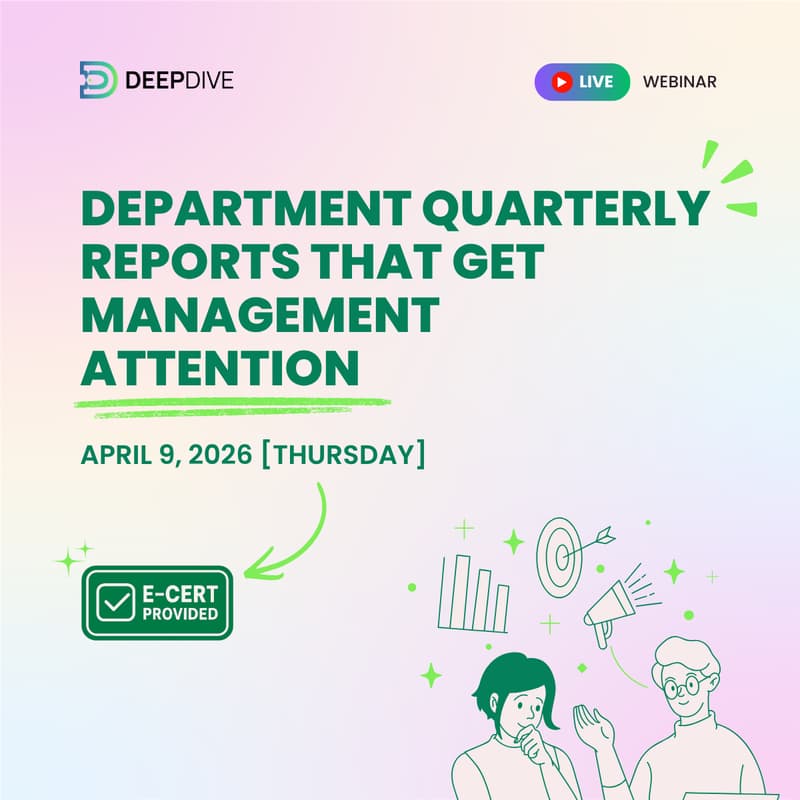 Cover Image for Department Quarterly Reports That Get Management Attention