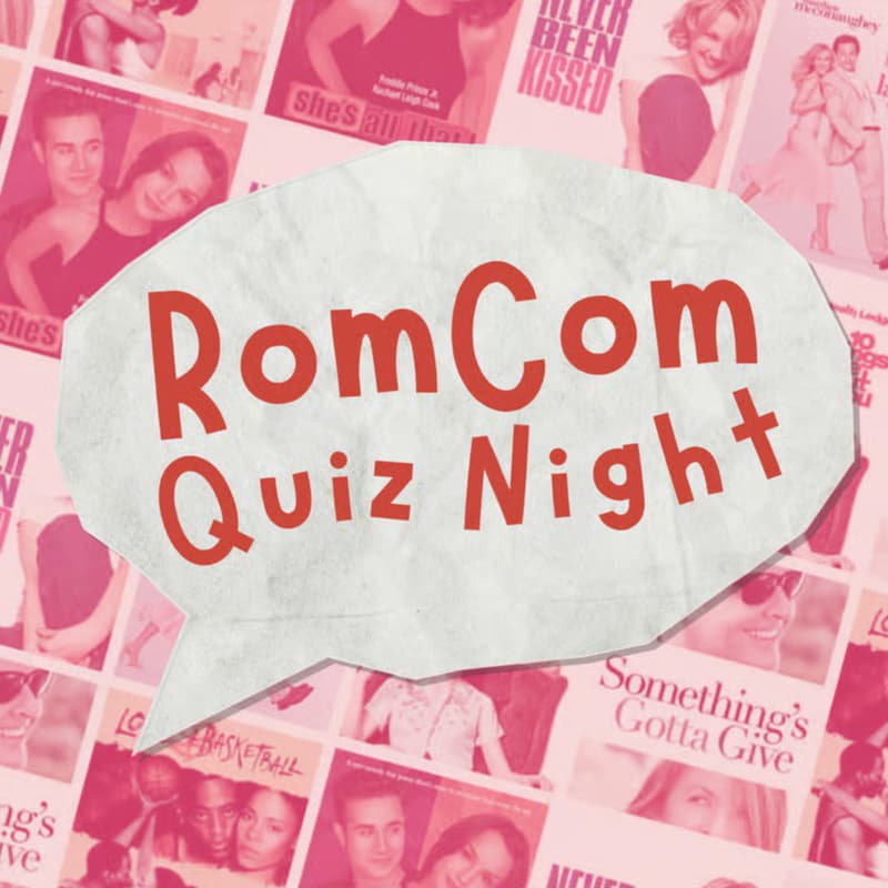 Cover Image for RomCom Movies Quiz Night (Saturday, Aug. 15 | 7PM)