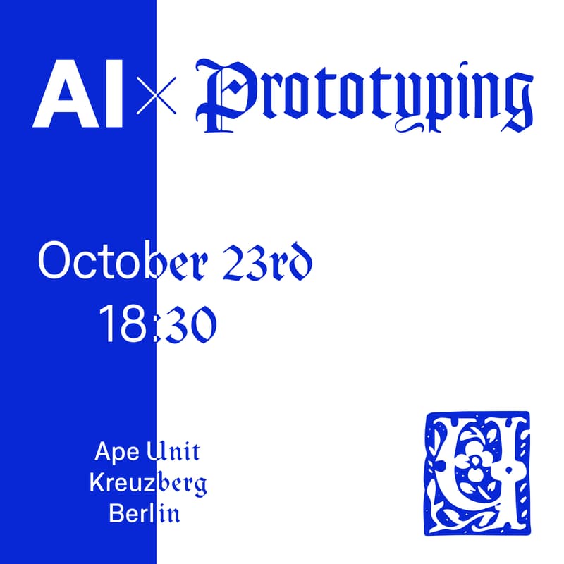 Cover Image for AI x Prototyping - Create Your AI Project in 30 Minutes (Workshop)