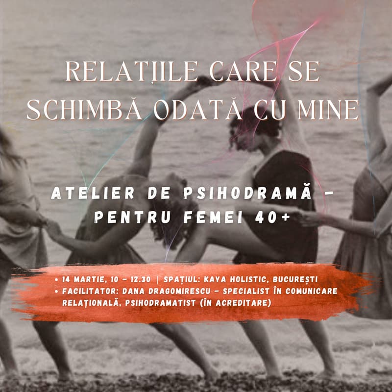 Cover Image for Relațiile care se schimbă odată cu mine. Atelier de psihodramă pentru femei 40+