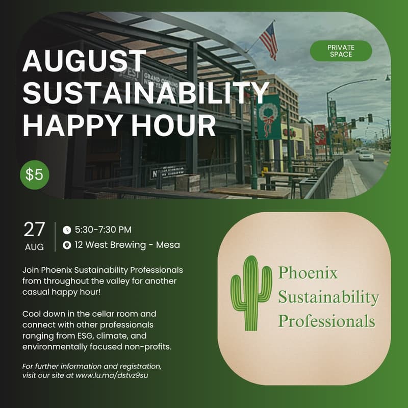 Cover Image for August Sustainability Happy Hour