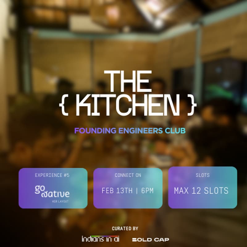 Cover Image for The Kitchen #5: AI Founding Engineers Dining Experience