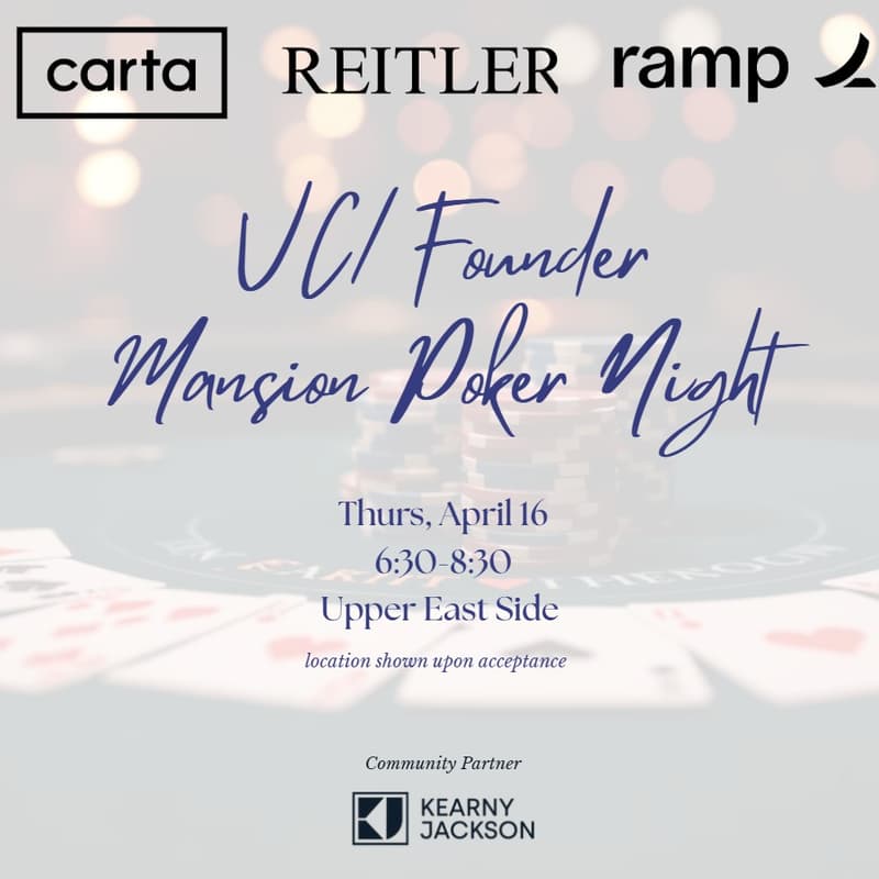 Cover Image for Mansion Poker Night for VCs & Founders