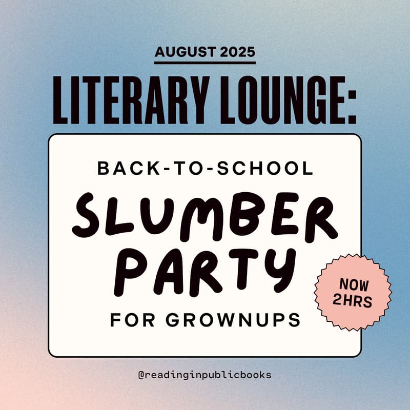 Cover Image for Literary Lounge: A Monthly Book Lover's Social @ RinP