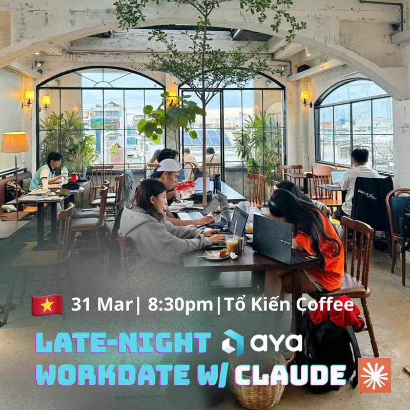 Cover Image for Tuesday Late Night Workdate with Claude for Creatives & Tech Builders #3