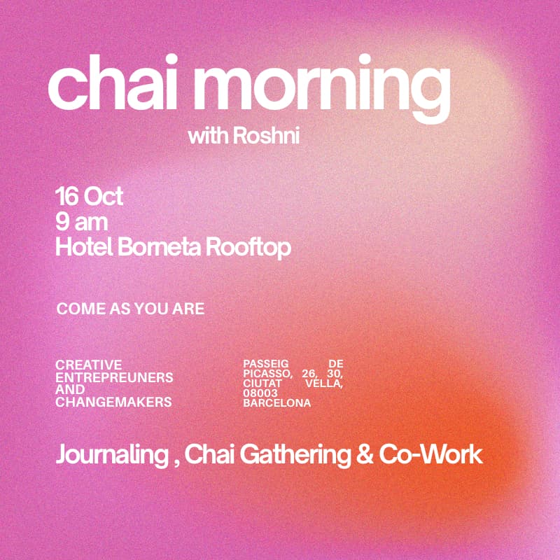 Cover Image for Chai Morning: Journaling and Coworking