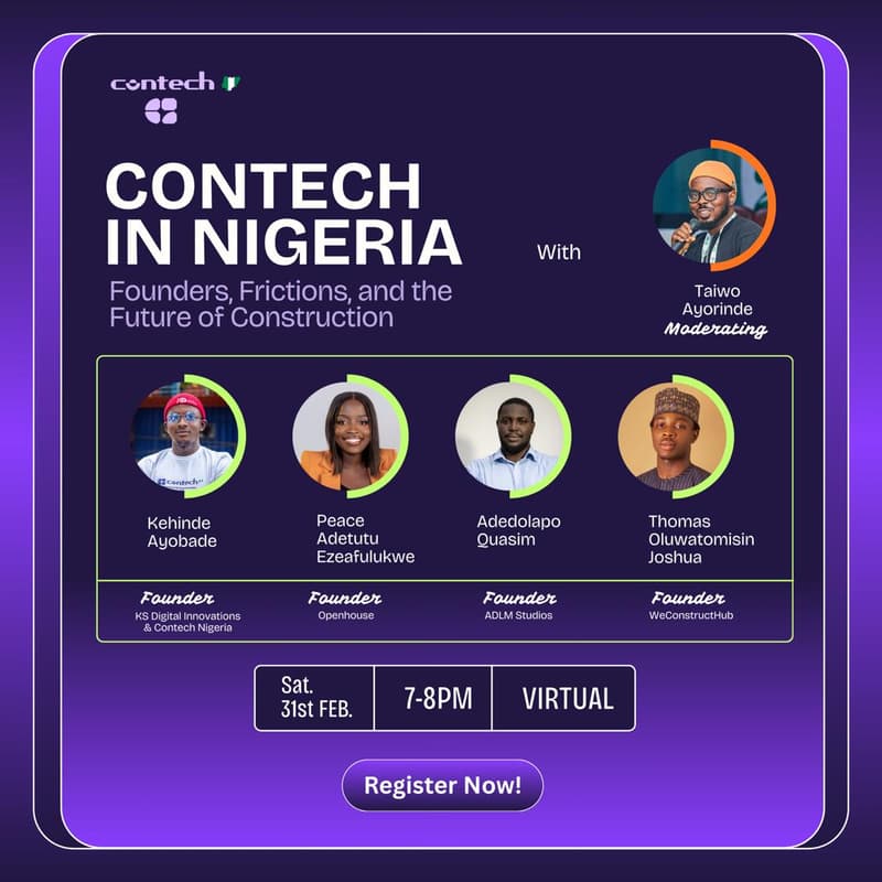 Cover Image for CONTECH IN NIGERIA: Founders, Friction and the Future Of Construction