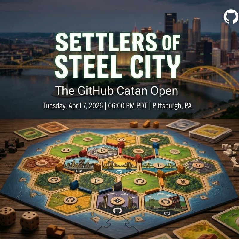 Cover Image for Hubber Hang | Settlers of Steel City: The GitHub Catan Open