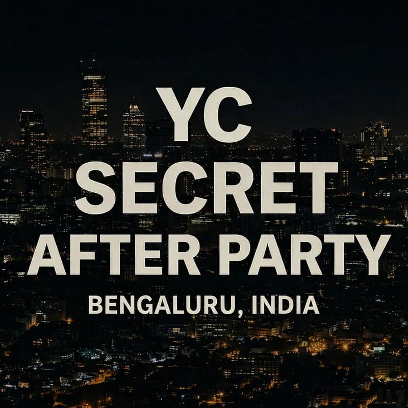 Cover Image for Y Combinator in Bengaluru: Secret (AI)fter Party