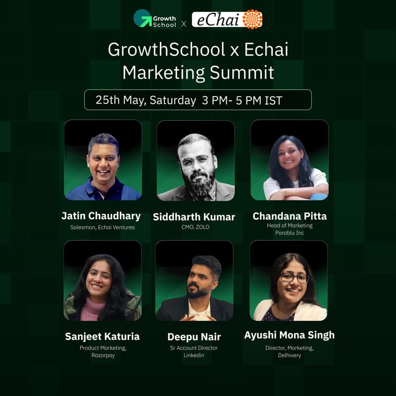 Cover Image for Growthschool x eChai Marketing summit
