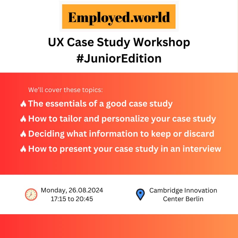 Cover Image for UX Case Study Workshop