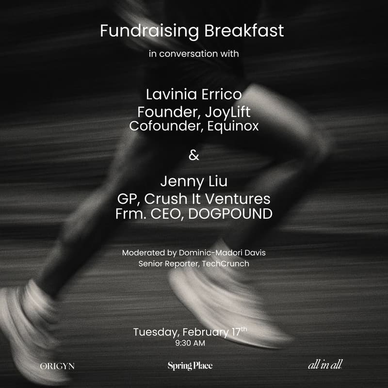 Cover Image for In Conversation w/ Lavinia Errico, Founder JoyLift, CoFounder of Equinox & Jenny Liu, GP at Crush It Ventures