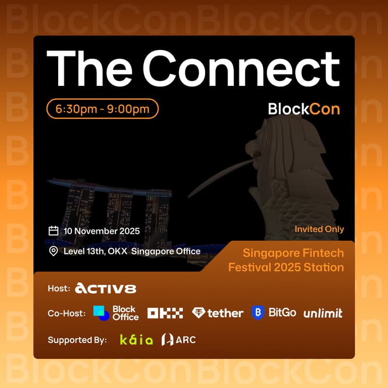 Cover Image for BlockCon – The Connect @ Singapore FinTech Festival Station