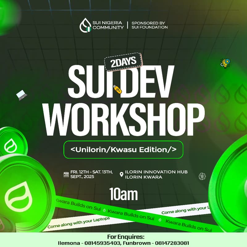 Cover Image for Sui Dev Meetup Kwara- Unilorin / Kwasu Edition