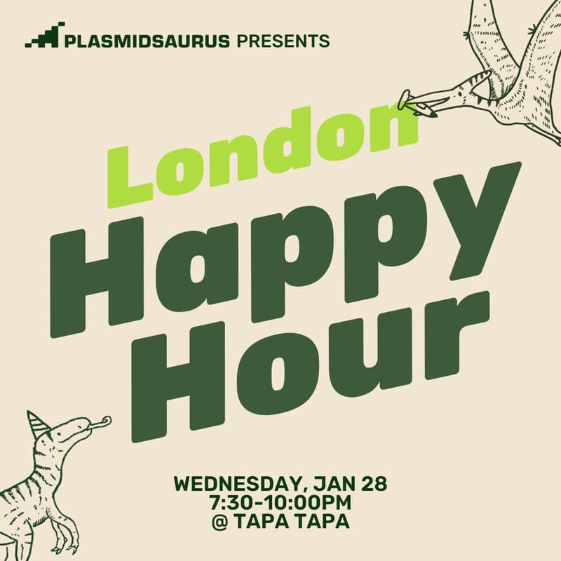 Cover Image for Plasmidsaurus Happy Hour in London