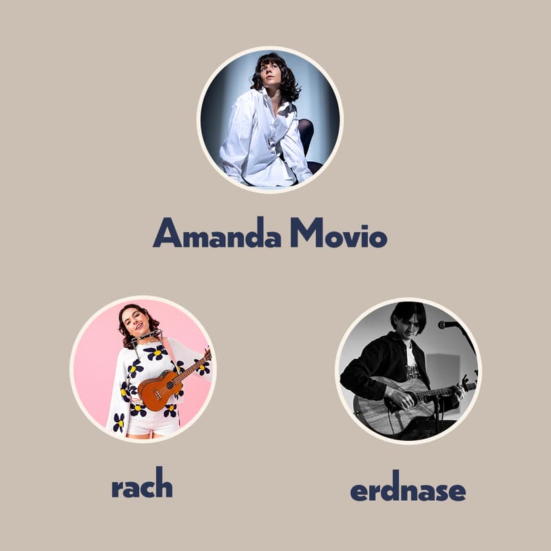 Cover Image for Cosmo-Local Songwriters Circle Featuring Amanda Movio, erdnase & Rach