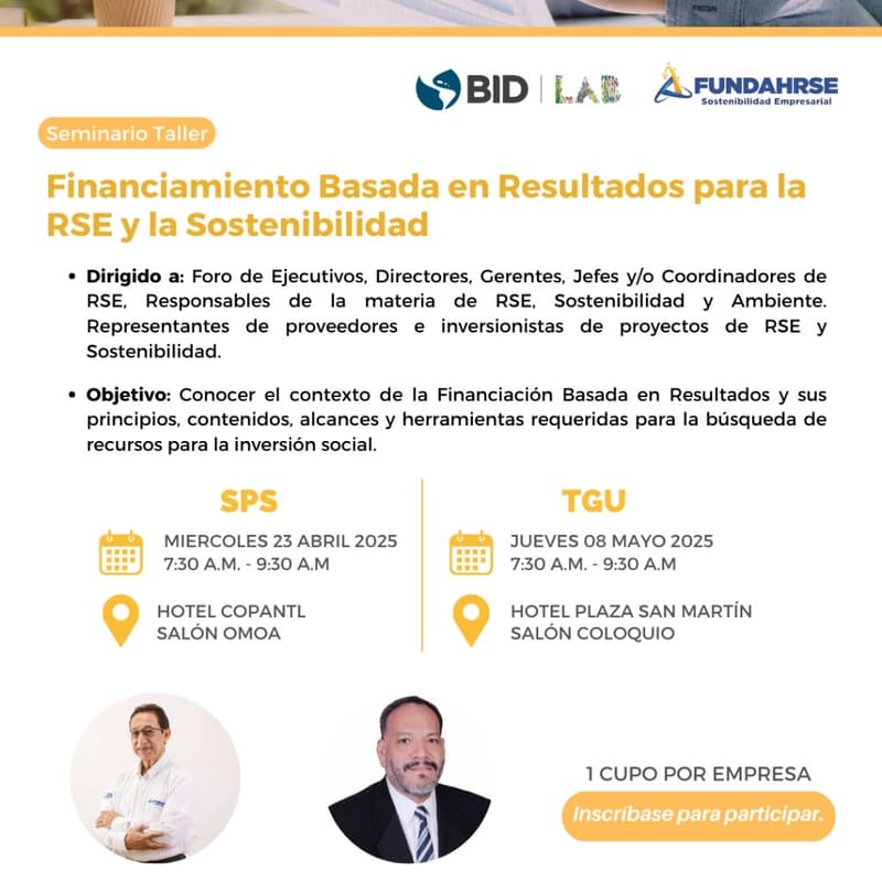 Cover Image for SPS - Seminario Taller: Financiación Basada en Resultados para la RSE y la Sostenibilidad