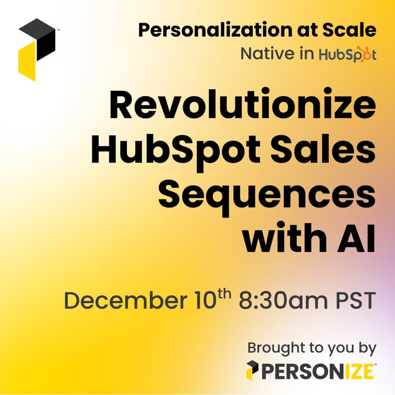 Cover Image for Revolutionize HubSpot Sales Sequences with AI