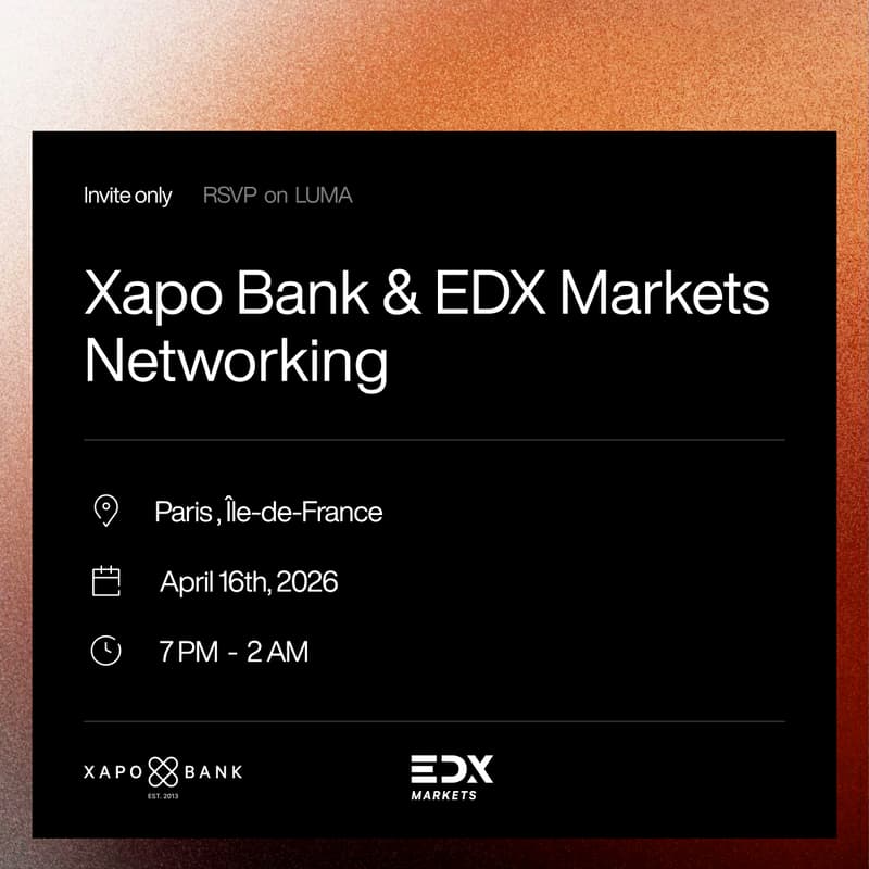 Cover Image for EDX Markets & Xapo Bank - Paris After Hours - Champagne on-chain