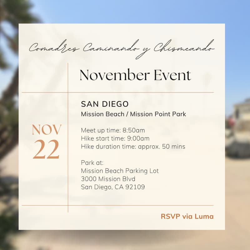 Cover Image for 11.22 || Mission Beach/Mission Point Park (SD)