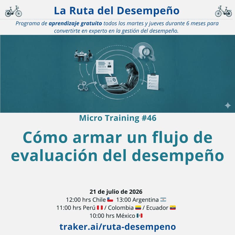 Cover Image for MicroTraining #46 Cómo armar un flujo de evaluación del desempeño