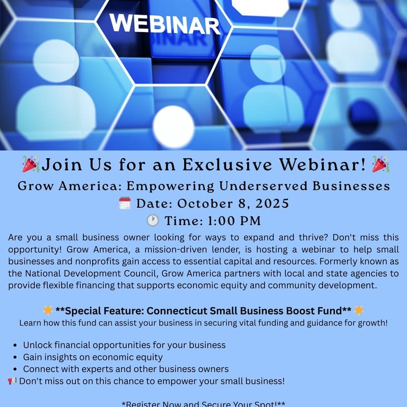 Cover Image for Grow America - Webinar