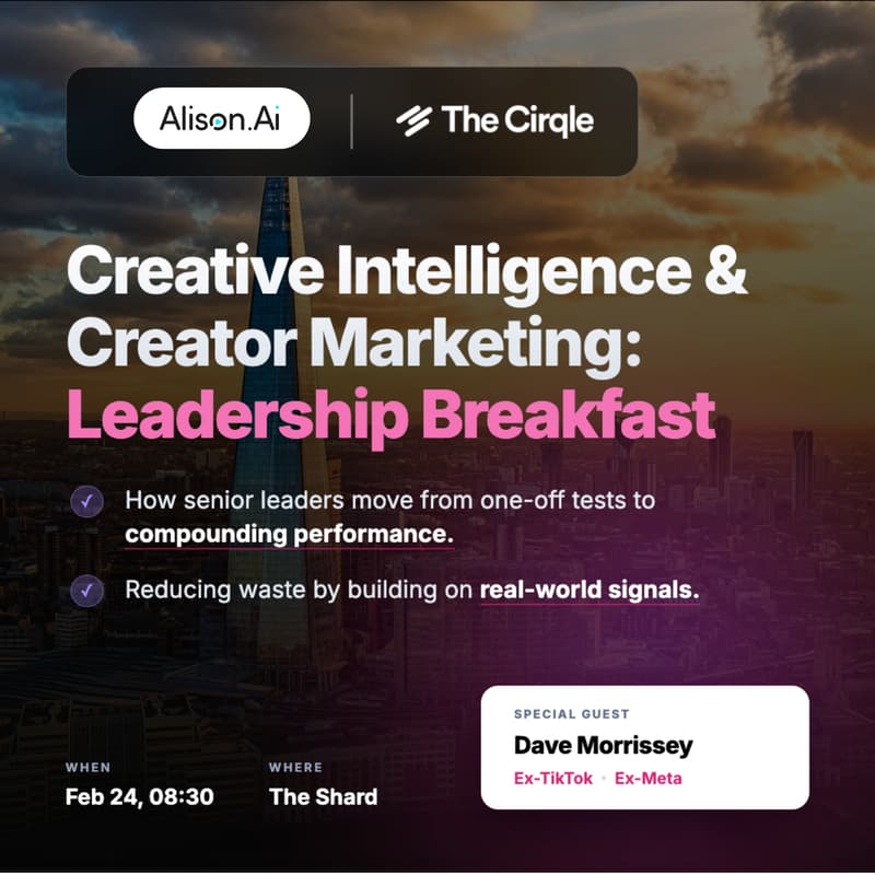 Cover Image for Creative Intelligence & Creator Marketing: A Leadership Breakfast