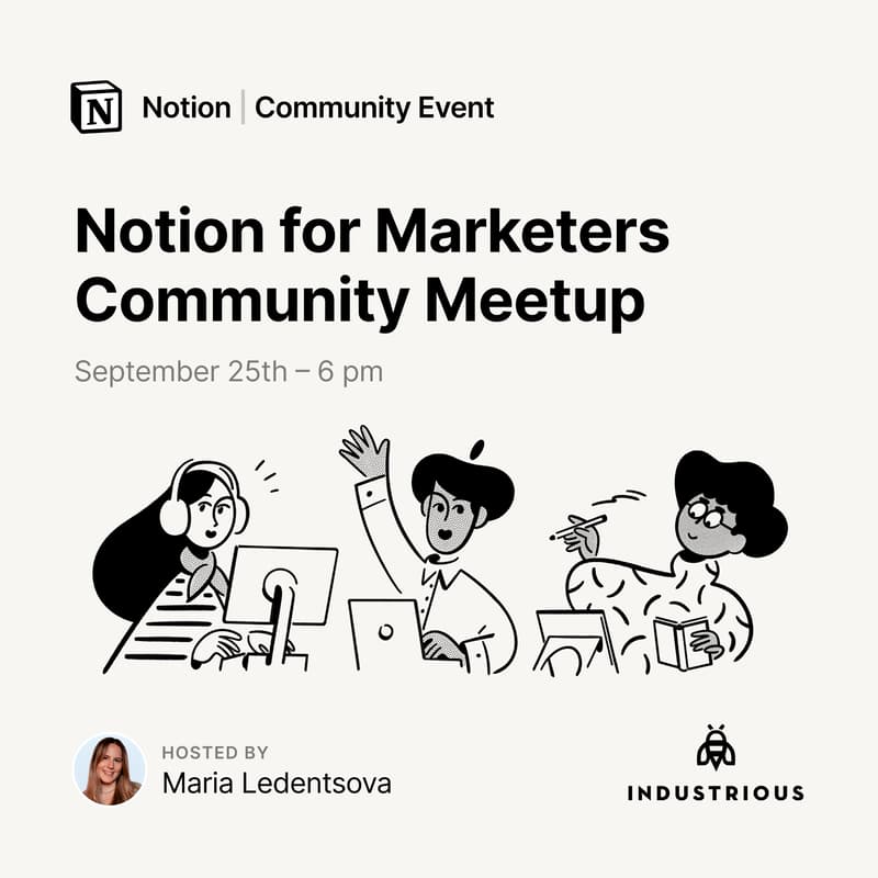 Cover Image for Notion for Marketers โ Berlin Community Event ๐