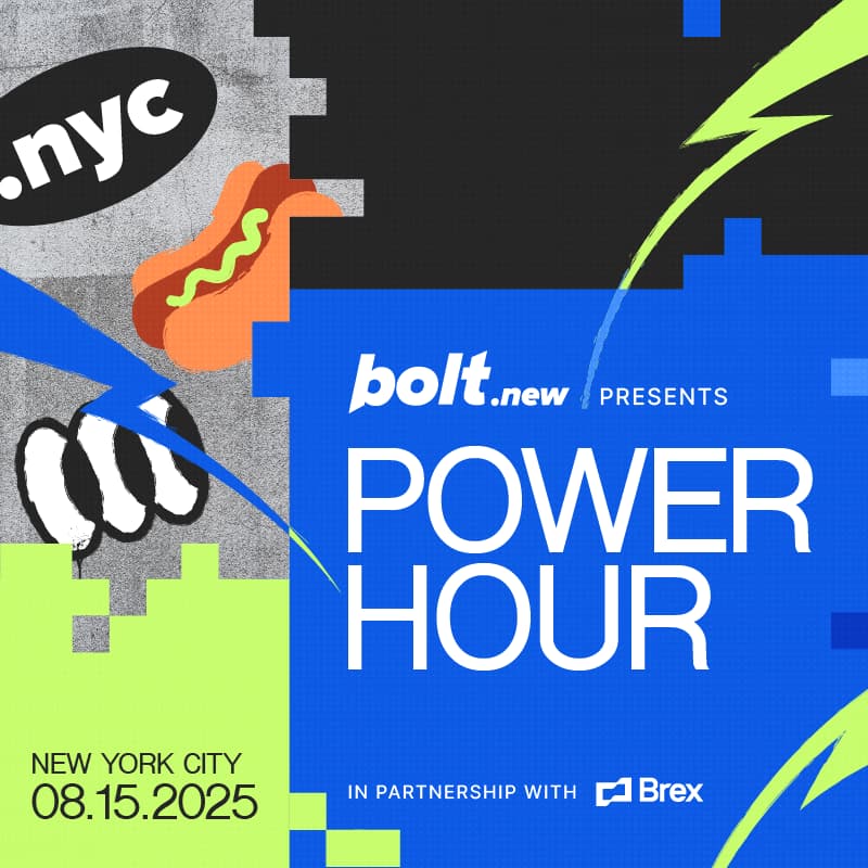 Cover Image for Bolt.new x Brex: Power Hour