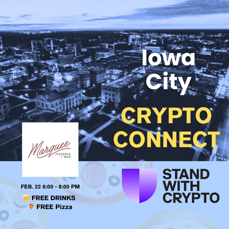 Cover Image for Stand With Crypto: Crypto Connect Mixer Iowa City