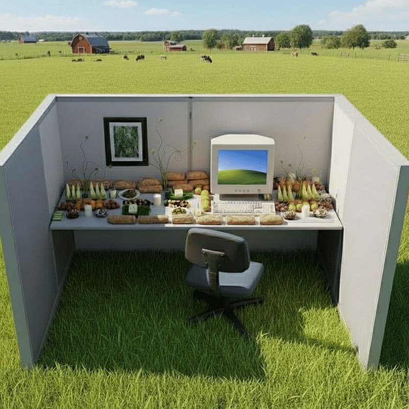 Cover Image for Cubicle Farm To Table