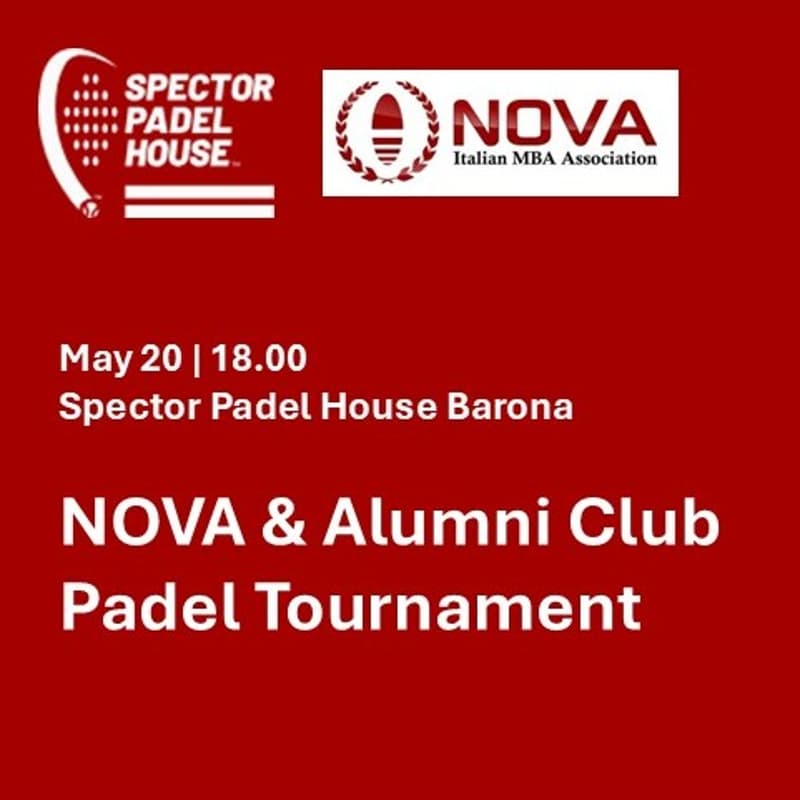 Cover Image for 🎾 NOVA & Alumni Club | Padel Cup 2026