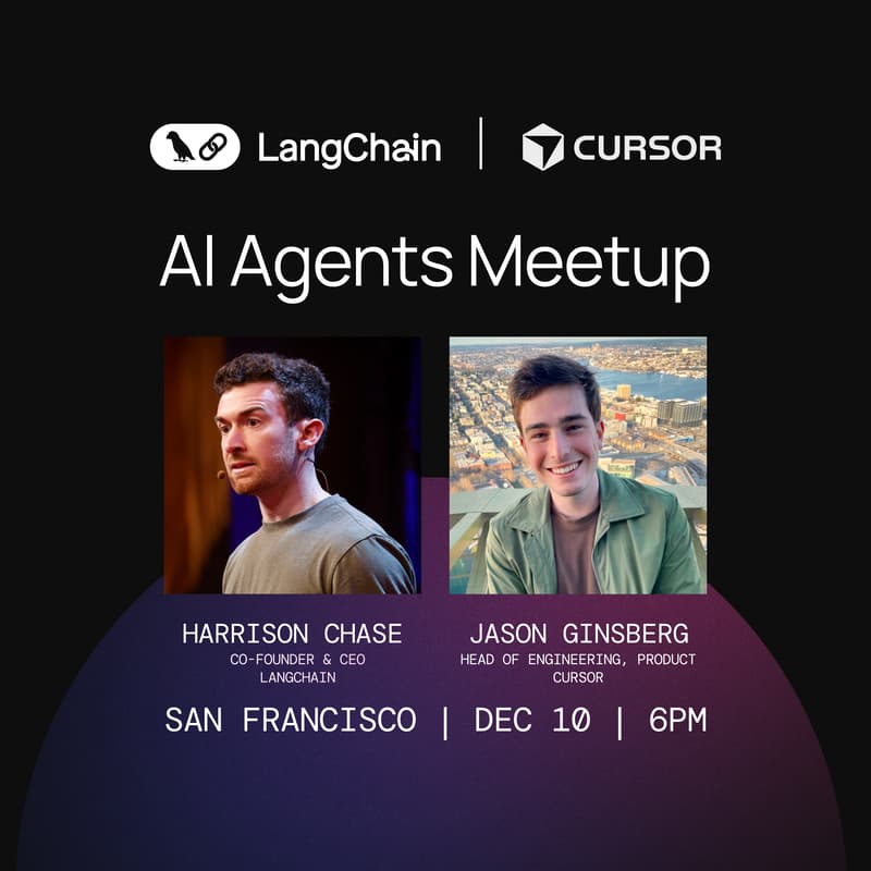 Cover Image for AI Agents Meetup: Cursor + LangChain
