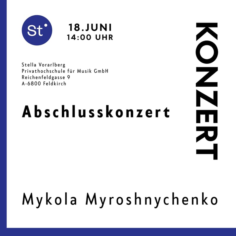 Cover Image for Abschlusskonzert von Mykola Myroshnychenko