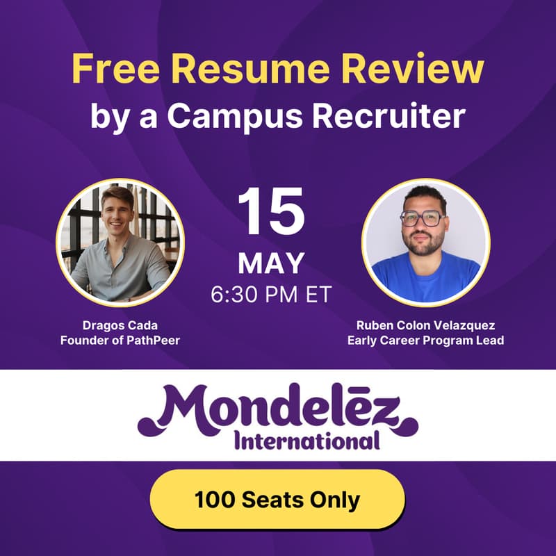 Cover Image for Free Resume Review by a Campus Recruiter - Mondelez
