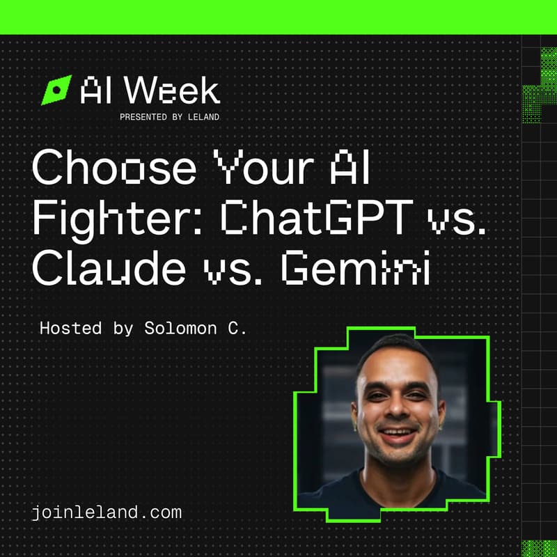 Cover Image for Choose Your AI Fighter: ChatGPT vs. Claude vs. Gemini